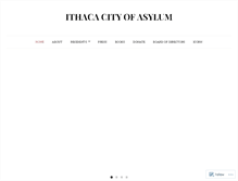 Tablet Screenshot of ithacacityofasylum.com